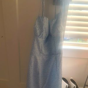 First Floral Light Blue Dress